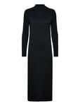 Women Dresses Flat Knitted Kneelength Knälång Klänning Black Esprit Casual