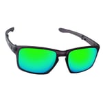 Hawkry Polarized Replacement Lenses for-Oakley Sliver Sunglass Emerald Green