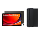 Samsung Galaxy Tab S9 Ultra 14.6" 5G Tablet (256 GB, Graphite) & Galaxy Tab S9 Ultra Slim Book Cover Keyboard Case Bundle, Black