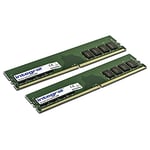 Integral 32GO kit (2x16GO) DDR4 RAM 2666MT/s SDRAM Mémoire pour PC de bureau / ordinateur PC4-21333