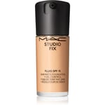 MAC Cosmetics Studio Fix Fluid SPF 15 24HR Matte Foundation + Oil Control Matterende foundation SPF 15 Skygge NC17 30 ml