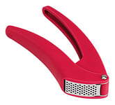 KUHN RIKON Easy-Clean Garlic Press, Red