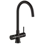 Franke MINERVA HELIX ELECTRONIC BLACK 4-In-1 Helix Electronic Boiling Water Tap - INDUSTRIAL BLACK
