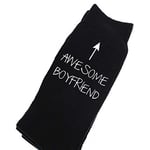 60 Second Makeover Limited Awesome Boyfriend Black Calf Socks Fathers Day Birthday Valentines