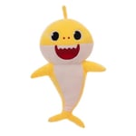 Baby Cute Shark Plysch Leksak Kudde, Interaktiv Mjuk Plyschdjur Haj Plushie Dockor Älskare Jul Födelsedagspresent Heminredning(Gul)