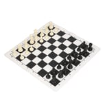 Plastic Chess Set Black And White Checkerboard Set With A Storage