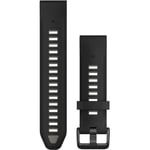 Klockarmband Garmin QuickFit 20 Silikon Black/Pebble Gray