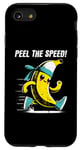 Coque pour iPhone SE (2020) / 7 / 8 Peel The Speed, amateur de jogging et de course à pied avec un jeu de mots à la banane