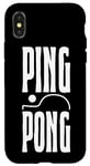 Coque pour iPhone X/XS Équipement De Ping-pong Raquette De Tennis De Table