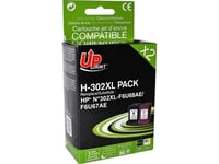 Uprint Uprint Ink Compatible Ink/Ink With F6u68ae, F6u67ae, Hp 302Xl, Black + Color, 600 + 400S, 20 + 18Ml, H-302Xl Bk/Cl Pack, For Hp Oj 3830.38