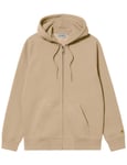 Carhartt WIP Chase Hooded Jacket - Sable Colour: Sable, Size: Large