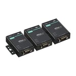 MOXA 2 Port Device Server, 10/100M Ethernet, RS-232, DB9 Male, 15KV ESD, 0.5KV Serial Surge, 12~48VDC, 0~60°C