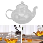Glass Teapot With Filter Heat Resistance 680ml Capacity Transparent Tea Kettle