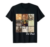 Leonardo da Vinci Art - Mona Lisa, Vitruvian Man, Portrait T-Shirt