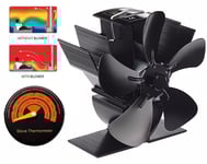 Ventilateur Poêle À Bois Granulé Pellet 5 Lames Cheminée Appareil Chauffage