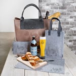 Pack of 16 Placemat, rectangular, Felt, light gray, light brown, PU 16, 2 assorted, L. 30 cm, W. 45 cm