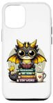 Coque pour iPhone 13 Pro Des livres à lire avec un petit dragon drôle, soyez gentil, restez un amateur de livres étrange