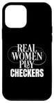 Coque pour iPhone 12 mini Funny Checkers Player Real Women Play Checkers