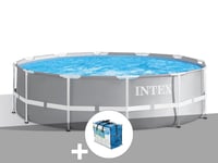 Kit piscine tubulaire Intex Prism Frame ronde 3,66 x 0,99 m + Bâche à bulles