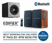 Edifier R1280DBs and T5 Subwoofer Active Speakers System Bluetooth PC/TV Maple