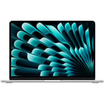 Apple MacBook Air 13 Laptop with M3 Chip - Silver 8GB RAM - 512GB SSD - 8-Core CPU -10-Core GPU - 13.6 Liquid Retina Display - Backlit Keyboard - 1080p FaceTime HD Camera - Works with iPhone & iPad
