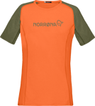 Norrøna Women's Fjørå equaliser lightweight T-Shirt Orange Alert M, Orange Alert