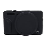Canon PowerShot G7 X III / G7X3 mjukt silikonfodral med linsskydd (svart)