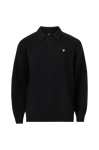 Lyle & Scott - Tröja Blousson Knitted Polo - Svart - L