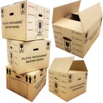 Pack of 10 Extra Large and Medium Moving House Cardboard Boxes Removal Packing Mailing Boxes 2 Sizes