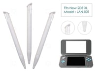 3 x White Stylus for New Nintendo 2DS XL/LL Plastic Replacement Parts Pen