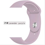SQWK Strap For Apple Watch Band Silicone Pulseira Bracelet Watchband Apple Watch Iwatch Series 5 4 3 2 38mm or 40mm SM lavender 21