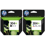 HP 304XL Black & TriColour High Capacity Ink Cartridge Multipack N9K08AE/N9K07AE