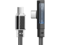 Mcdodo USB-C till Mcdodo USB-C-kabel CA-3453 90 grader 1,8 m med LED (svart)