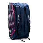 Li-Ning ABDS687-4 Flash Badminton Kit Bag with Back Pack Sac Mixte, Bleu Marine, M