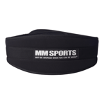 MM Sports Neoprene Belt - Vektløfterbelte, svart - S