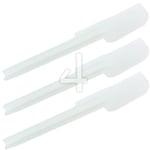 3 White Plastic Cooking Mixing Spatula For All Kenwood Major Chef Kitchen Mixer