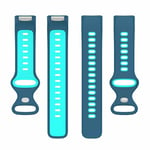 Twin urheilu kellon ranneke Fitbit Charge 6 - Sininen/turkoosi