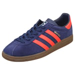 adidas Munchen Mens Dark Blue Red Casual Trainers - 9.5 UK