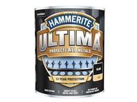 Hammerite - Ultima Metal Paint Matt Black 750ml