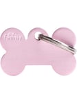 MyFamily ID Tag Basic collection Small Bone Pink in Aluminum