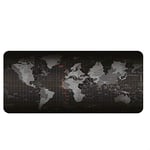 Shot Case World Mouse Mat for MacBook Pro Apple Keyboard Desktop Waterproof Map 40 x 90 cm Black