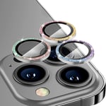 Hat Prince Glitter Linsskydd iPhone 16 Pro Multifärg