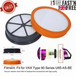 Pre Post Motor Type 90 Hepa Filter Kit For Vax Air Stretch Pet Vacuum Cleaner Aa