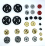 Lego Technic Gear Set 28 Parts- large, medum, small gears NEW FREE P&P
