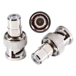 Richer-R BNC Connector,10pcs BNC Male to AV RCA Female Connector Adaptor for CCTV System, With Durable Metal Alloy