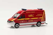 herpa 097093 Man TGE Caisse HD « Pompiers Lüneburg Feuerwehr », fidèle à l'original à l'échelle 1:87, modèle de Camion pour Diorama, modélisme, Objet de Collection, modèle Miniature décoratif en