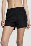 Urban Classics Svarta sportshorts dam (Svart,M)