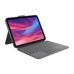 Logitech Combo Touch Detachable Keyboard Case for iPad (10th gen) - Grey - Spani