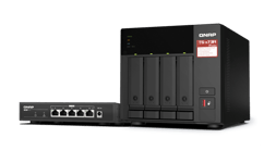 QNAP Qnap Ts-473a 4-bay Desktop Nas + 5-port 2.5g Switch 0tt Nas-palvelin
