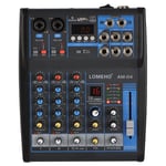 Ljudmixer, 4 kanaler, Bluetooth-anslutning,EU KONTAKT